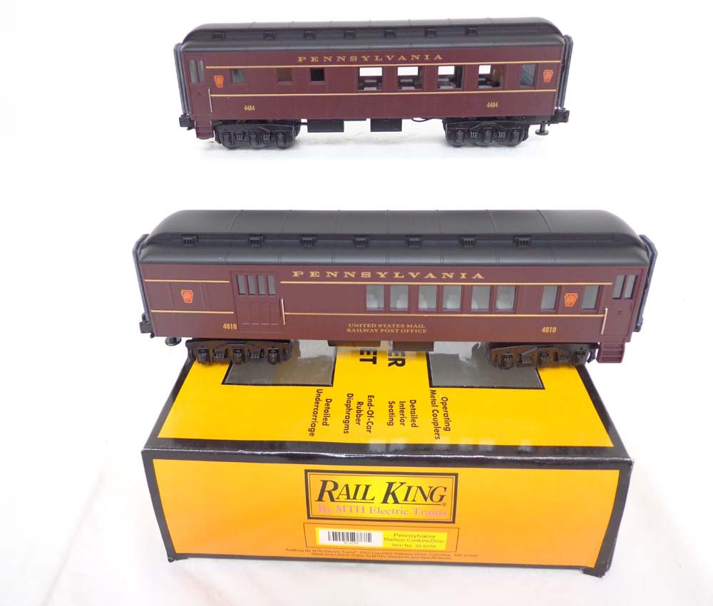 ABT: Mint MTH #30-6204 Pennsylvania Madison Combo/: Paul V. Ambrose and Drew J. Bauer present: This is the #30-6204 Pennsylvania Madison Combo/Diner Set that MTH made a few years ago. Our Opinion is that the Set is generally in Mint Condition. Original