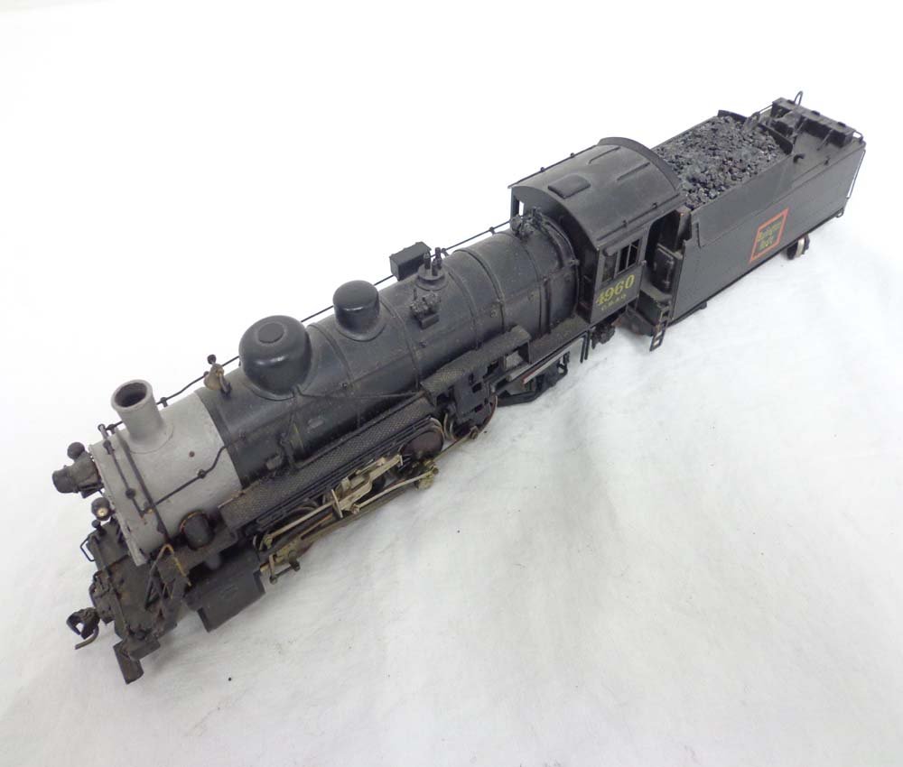 ABT: HO Brass Unknown: Burlington 2-8-2 Mikado Stea: Paul V. Ambrose and Drew J. Bauer present: These are the HO Brass Burlington 2-8-2 Mikado Steam Engine and Tender by an unknown Maker from some time in the past. No Box. Examine closely; what is pictu