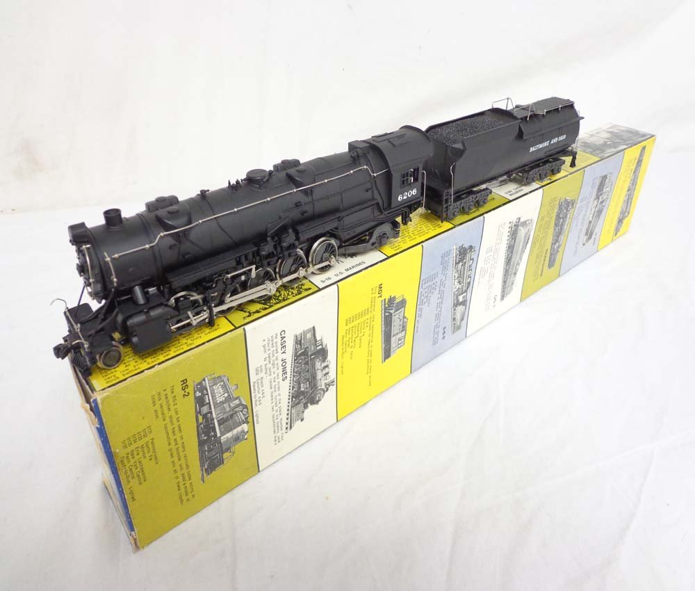 ABT: HO AHM: Nice #6206 B&O Steam Engine & Tender/: Paul V. Ambrose and Drew J. Bauer present: These are the #6206 B&O Steam Engine and Tender that AHM made in the recent past. Includs the OB as shown. Examine closely; what is pictured is what you will