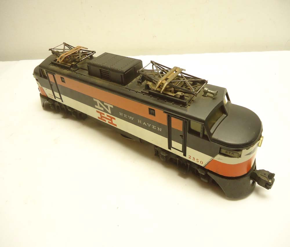 ABT: Lionel #2350 New Haven EP5 Electric: Paul V. Ambrose and Drew J. Bauer present: This is the #2350 New Haven EP5 Electric that Lionel made in the middle 1950s. Our Opinion is that it is generally in Excellent Minus Condition. No Box. All 
