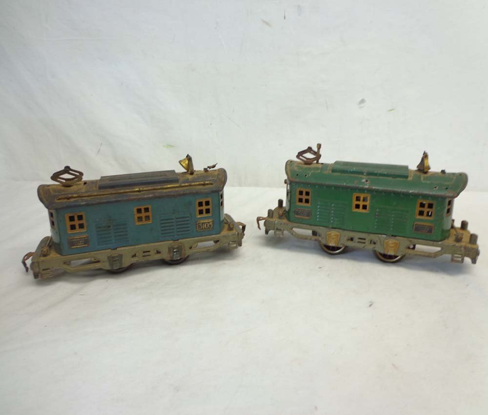 ABT: AF #3105 & #3107 O Gauge Electrics: Paul V. Ambrose and Drew J. Bauer present: These are the #3105 and #3107 Electrics that American Flyer made Pre War. No Boxes. Examine closely; what is pictured is what you will receive. Please add $1