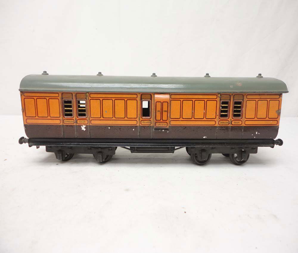 ABT: Carette/Bassett Lowke #133 LSWR Luggage Car: Paul V. Ambrose and Drew J. Bauer present: This is the #133 LSWR Luggage/Guard Wagon with spoked-wheels that Carette/Bassett Lowke made in 1-gauge circa the 1930s. Note this example measures approx. 1