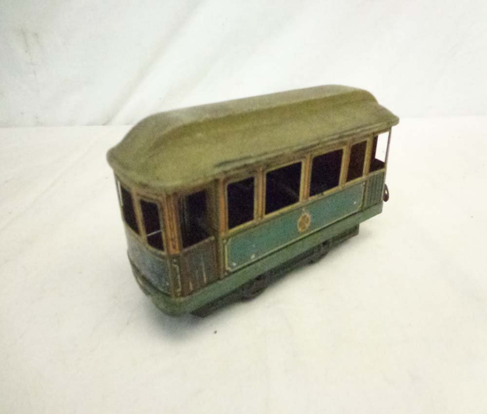 ABT: Carette Rare Early O Gauge Electric Trolley: Paul V. Ambrose and Drew J. Bauer present: This is the rare early-model Electric Trolley that Carette made in O gauge circa the 1920s. No Box. Examine very closely; what is pictured is what you will r