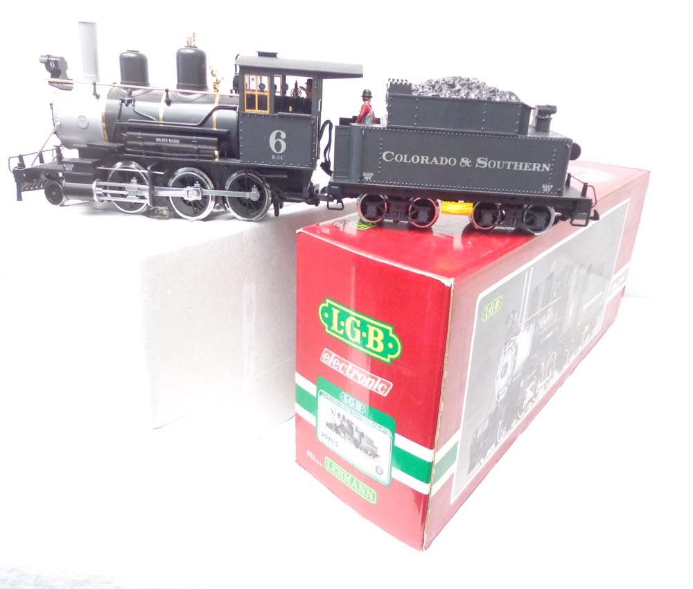 ABT: LGB G Scale: #2019S Colorado & Southern Steam Engi: Paul V. Ambrose and Drew J. Bauer present: These are the #2019S Colorado & Southern Steam Engine and Tender that LGB made for G Scale a few years ago. Our Opinion is that they are generally in Like Ne