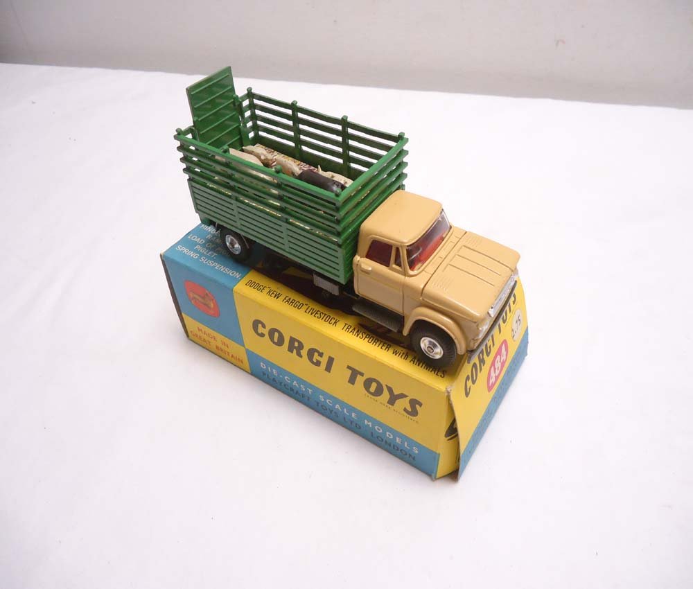 ABT: Corgi #484 Dodge Livestock Transporter with Pigs/O: Paul V. Ambrose and Drew J. Bauer present: This is the #484 Dodge Livestock Transporter with Pigs that Corgi made in the recent past. Examine closely; what is pictured is what you will receive. Origin
