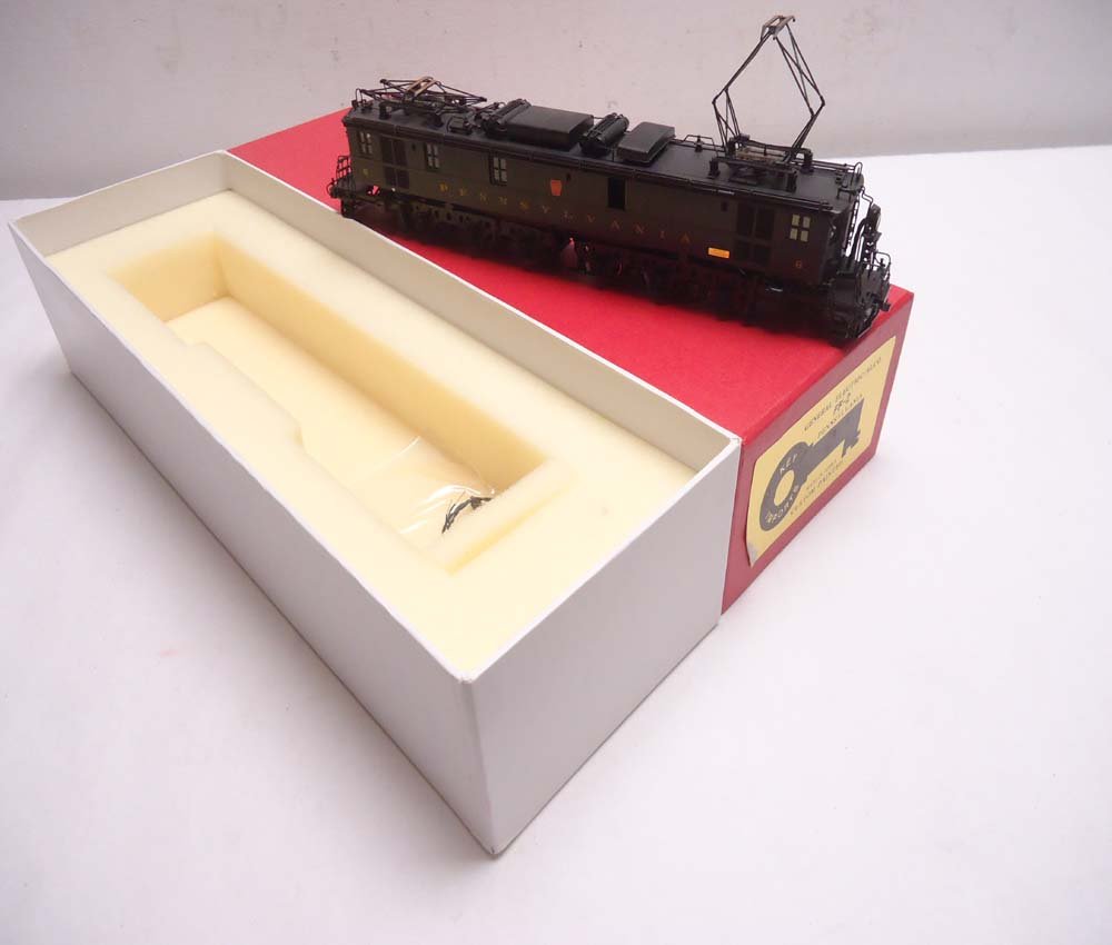 ABT: Brass HO Scale: Unusual Key Import GE Alco FF-2 PR: Paul V. Ambrose and Drew J. Bauer present: This is the unusual Brass HO General Electric/Alco FF-2 PRR Electric that Key Imports made in Japan some time in the past. Includes Original Box as shown. Ex