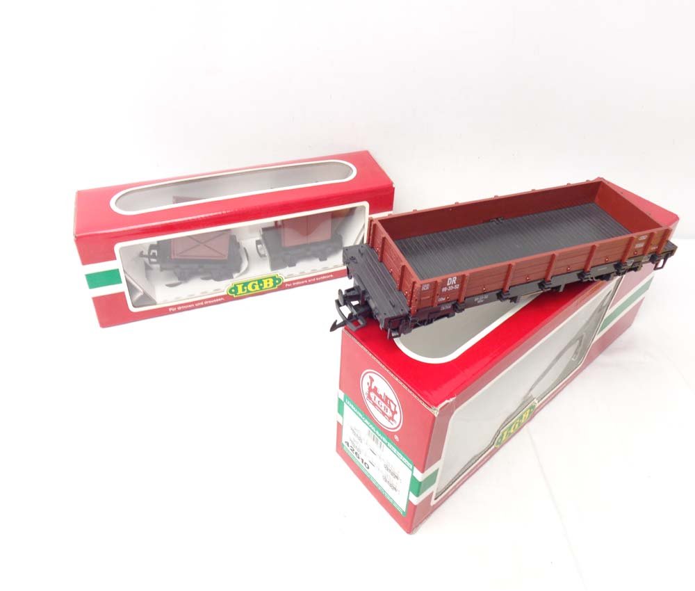 ABT: LGB G Scale: #42610 Gondola & #42170 Two Coal: Paul V. Ambrose and Drew J. Bauer present: These are the #42610 Gondola & the #42170 Two Coal Hoppers that LGB made in G Scale a few years ago. Please review the pictures carefully; what you see is wh