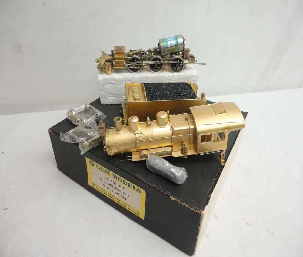 ABT: Brass Scale O: Gem ST-506 PRR F-3 2-6-0 Mogul: Paul V. Ambrose and Drew J. Bauer present: These are the Brass ST-506 PRR F-3 2-6-0 Mogul Engine and Tender that Gem Models made in Korea some time in the past. Includes nice Original Box as shown. Ex