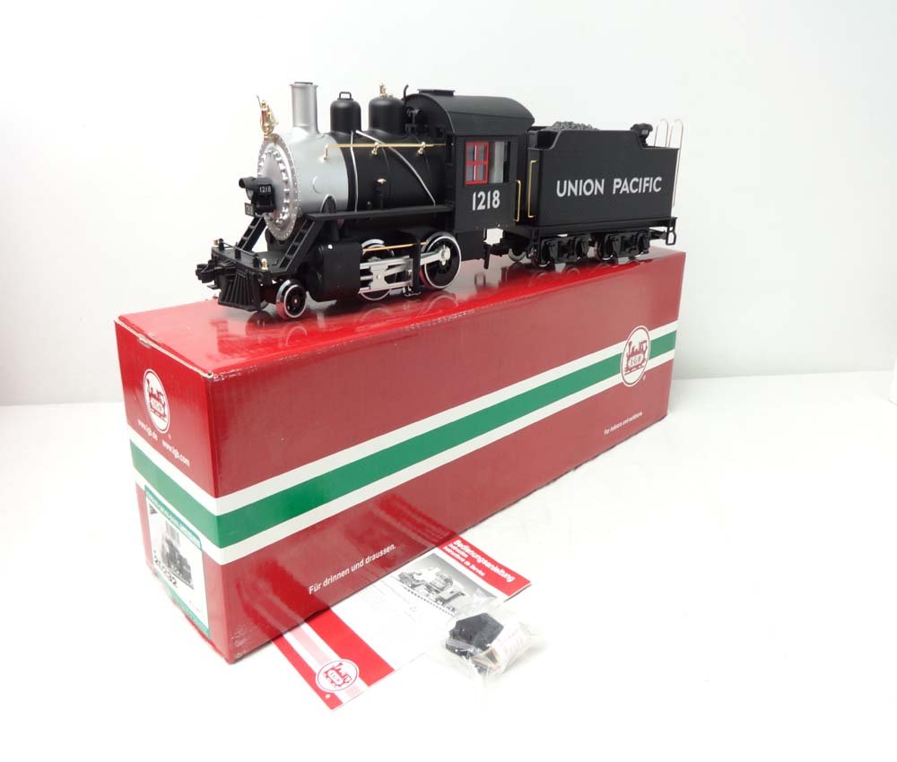 ABT: Mint LGB G Scale: #20232 Steam Engine & UP: Paul V. Ambrose and Drew J. Bauer present: This is the #20232 Steam Engine & UP Tender that LGB made for G Scale a few years ago. Our Opinion is that it is generally in Mint Condition. Original Box, w
