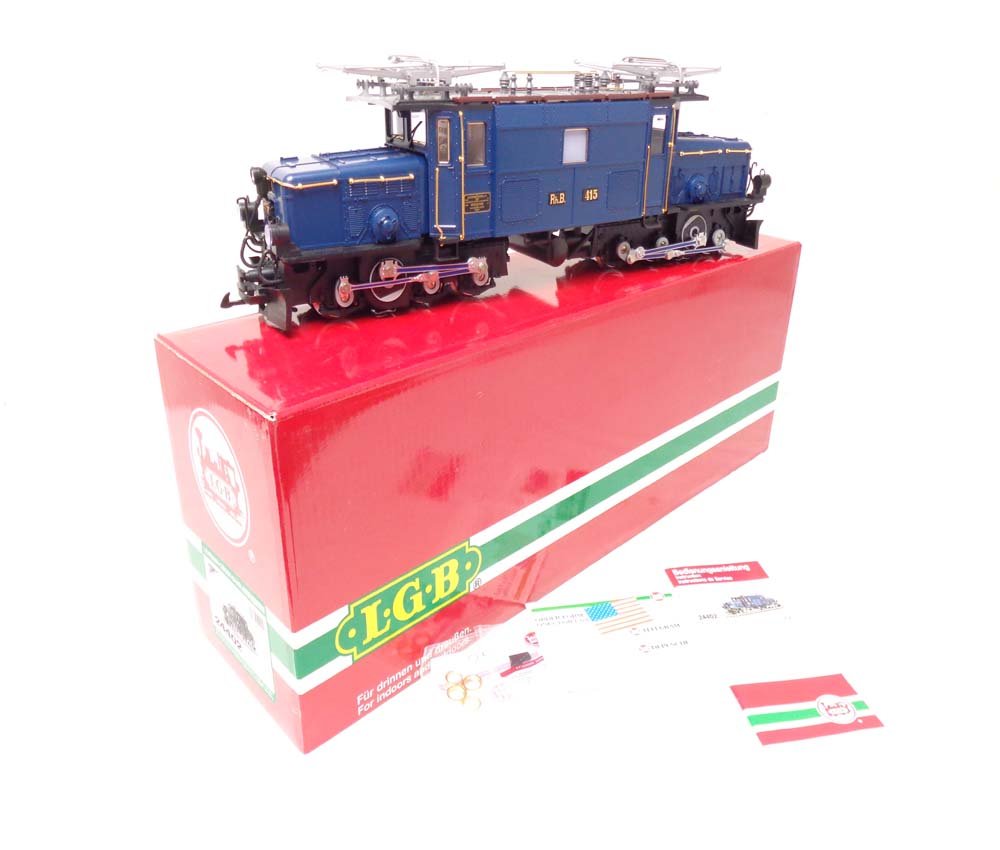 ABT: Mint LGB G Scale: #24402 Alpine Classic Crocodile: Paul V. Ambrose and Drew J. Bauer present: This is the #24402 Alpine Classic Crocodile Locomotive Sound Collectors Edition that LGB made for G Scale a few years ago. Our Opinion is that it is generall