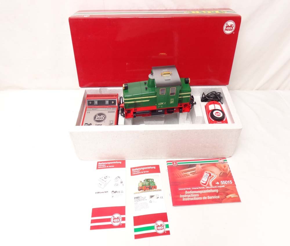 ABT: Mint LGB G Scale: #55100 Schoema Diesel Locomotive: Paul V. Ambrose and Drew J. Bauer present: This is the #55100 Schoema Diesel Locomotive with Signal Horn that LGB made for G Scale a few years ago. Our Opinion is that it is generally in Mint Conditio