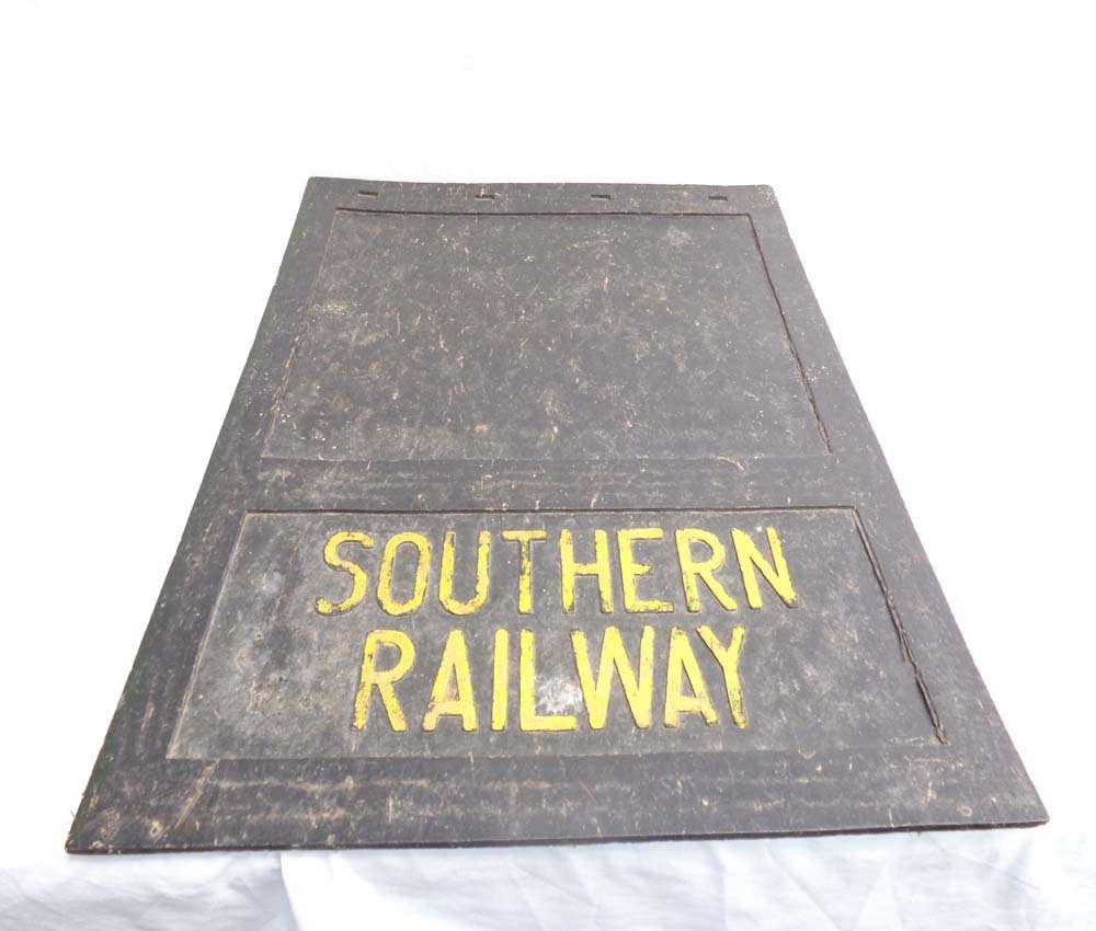 ABT: Original Southern Railway Rubber Floor Mat: Paul V. Ambrose and Drew J. Bauer present: This is an Original "Southern Railway" Rubber Floor Mat (30 x 23 1/2 inches) from an Era long gone by. Examine very closely; what is pictured is what you wil