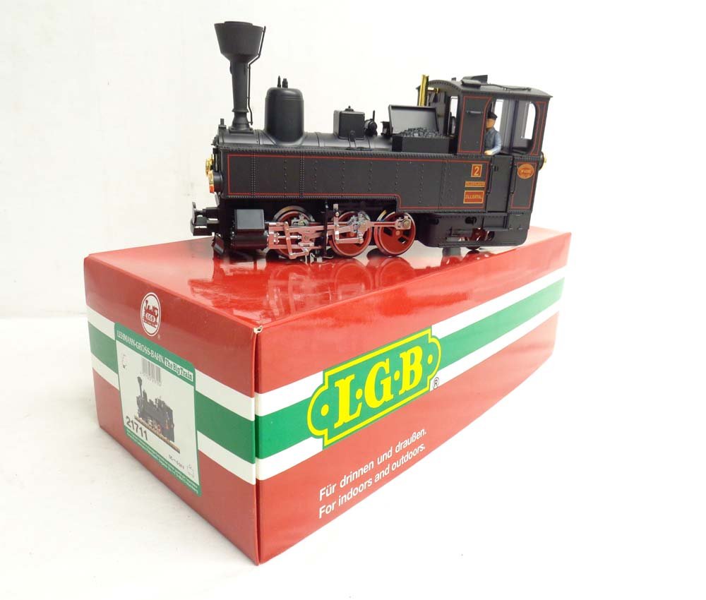 ABT: Mint LGB G Scale: #21711 Locomotive/OB: Paul V. Ambrose and Drew J. Bauer present: This is the #21711 Locomotive that LGB made for G Scale a few years ago. Our Opinion is that it is generally in Mint Condition. Original Box. All Original in