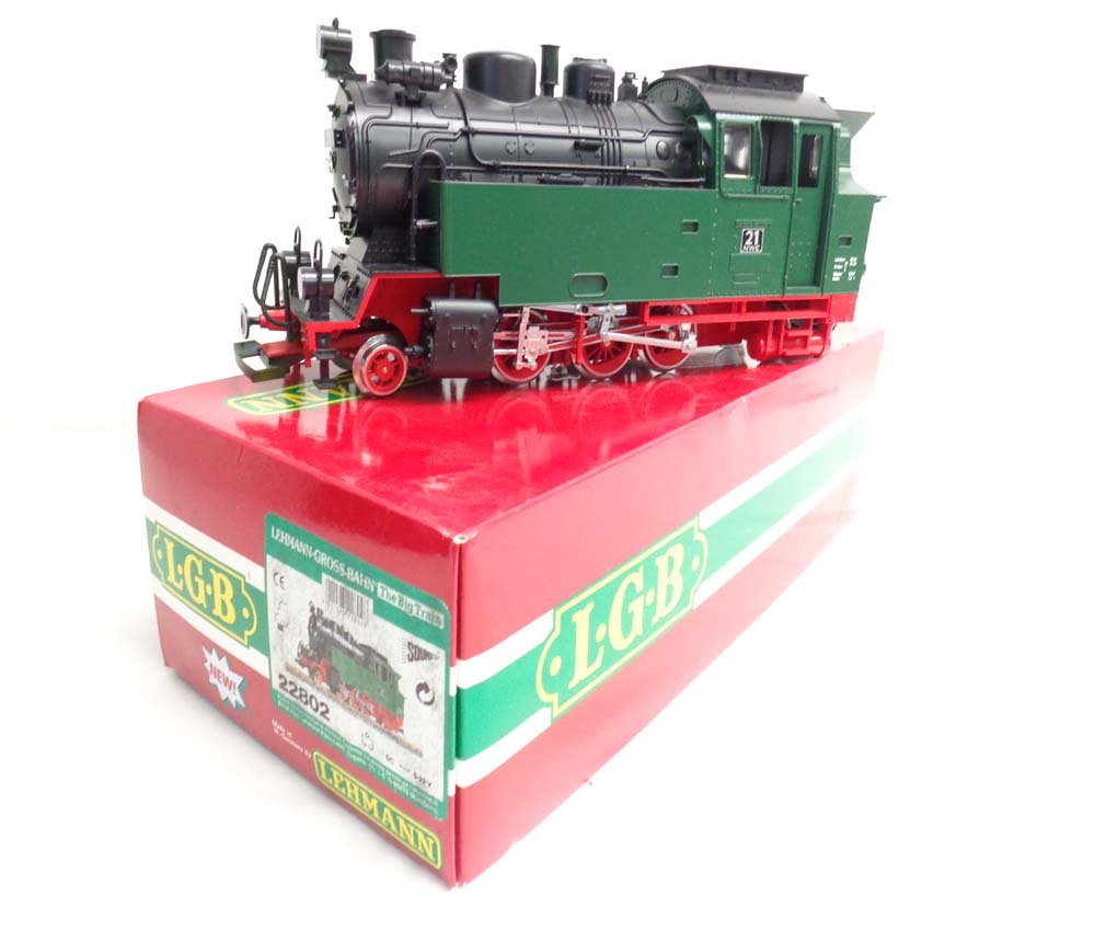 ABT: Mint LGB G Scale: #22802 Locomotive/OB: Paul V. Ambrose and Drew J. Bauer present: This is the #22802 Locomotive that LGB made for G Scale a few years ago. Our Opinion is that it is generally in Mint Condition. Original Box. All Original in