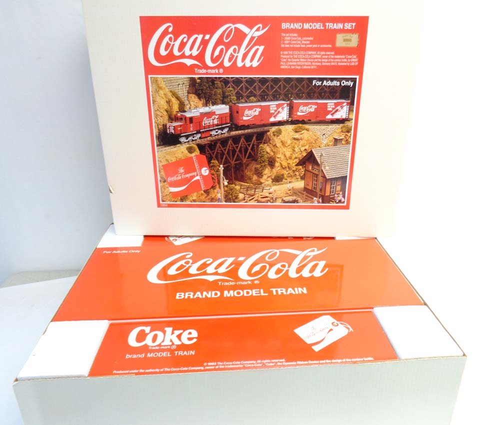 ABT: Mint G Scale #72854 Coca Cola Train Set/OB: Paul V. Ambrose and Drew J. Bauer present: This is the #72854 Coca Cola Train Set that was made G Scale a few years ago. Our Opinion is that the Set is generally in Mint Condition. Original Box. All O