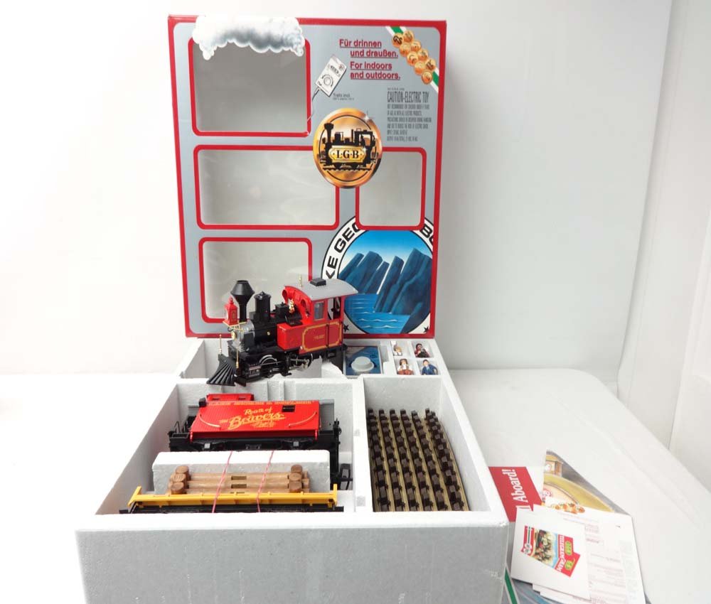 ABT: LGB G Scale: #72414 Lake George Boulder Edition: Paul V. Ambrose and Drew J. Bauer present: This is the #72414 Lake George Boulder Edition Set that LGB made for G Scale a few years ago. Our Opinion is that the Set is generally in Like New Condition.