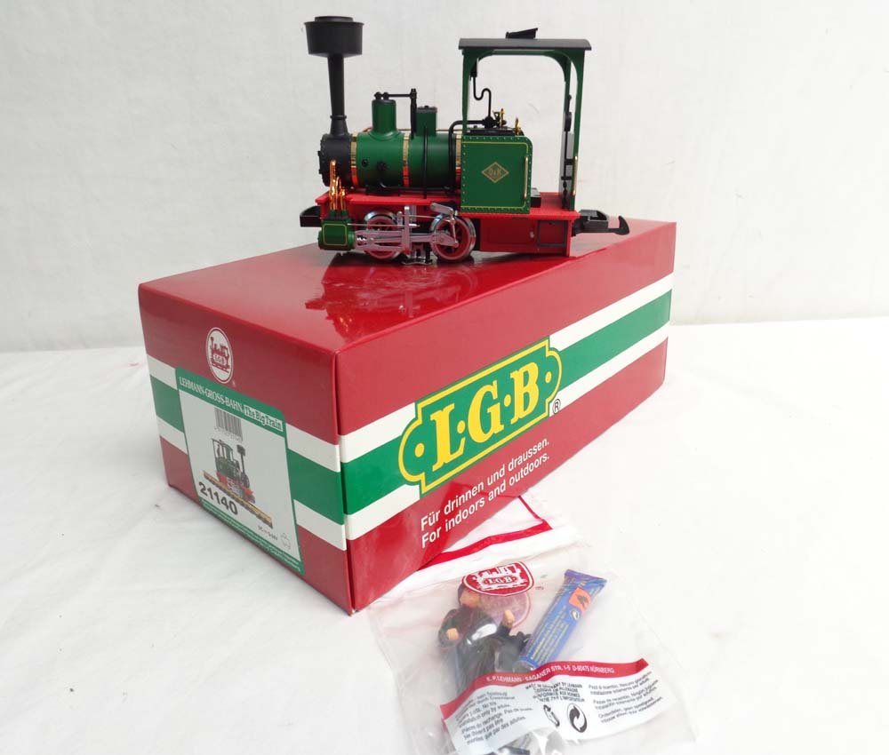 ABT: Mint LGB G Scale: #21140 Locomotive/OB: Paul V. Ambrose and Drew J. Bauer present: This is the #21140 Locomotive that LGB made for G Scale a few years ago. Our Opinion is that it is generally in Mint Condition. Original Box. All Original in