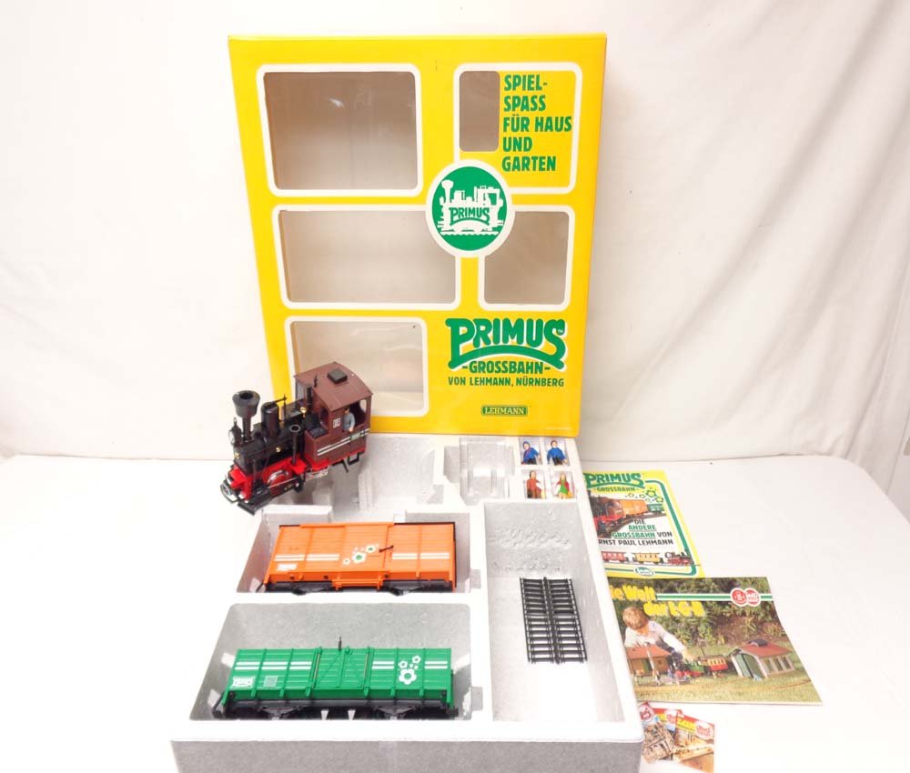 ABT: LGB G Scale: Incomplete 91401 88' Primus Set/OB: Paul V. Ambrose and Drew J. Bauer present: This is the Incomplete 91401 88' Primus Set (missing track and transformer) that LGB made for G Scale a few years ago. Examine closely; what is pictured is w