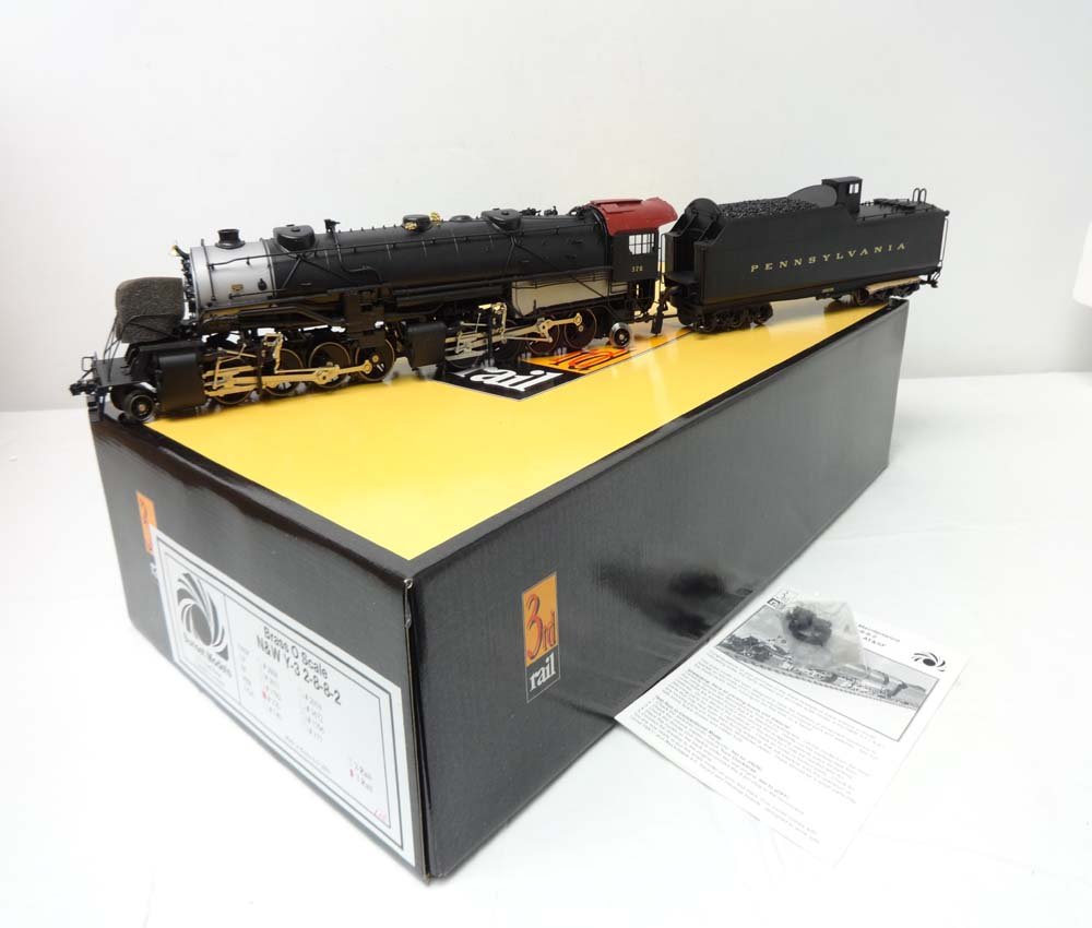ABT: Brass O Gauge: Sunset Models Y-6 PRR 2-8-8-2: Paul V. Ambrose and Drew J. Bauer present: These are the Brass Factory-Painted Scale O Gauge 3-Rail Class Y-6 Pennsylvania 2-8-8-2 Articulated Steam Engine and Tender that Sunset Models made in Korea