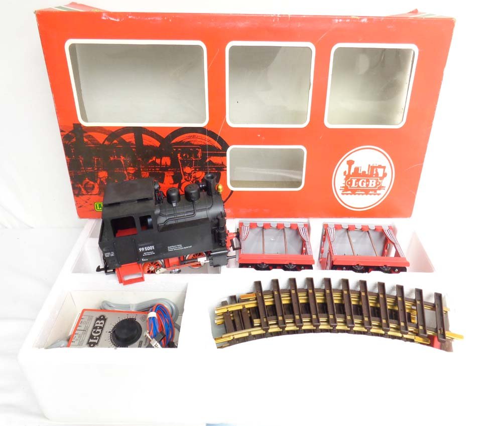 ABT: LGB G Scale: #20530 Electric Train Set/OB: Paul V. Ambrose and Drew J. Bauer present: This is the #20530 Electric Train Set that LGB made for G Scale a few years ago. Our Opinion is that the Set is generally in Like New Condition. Original Box
