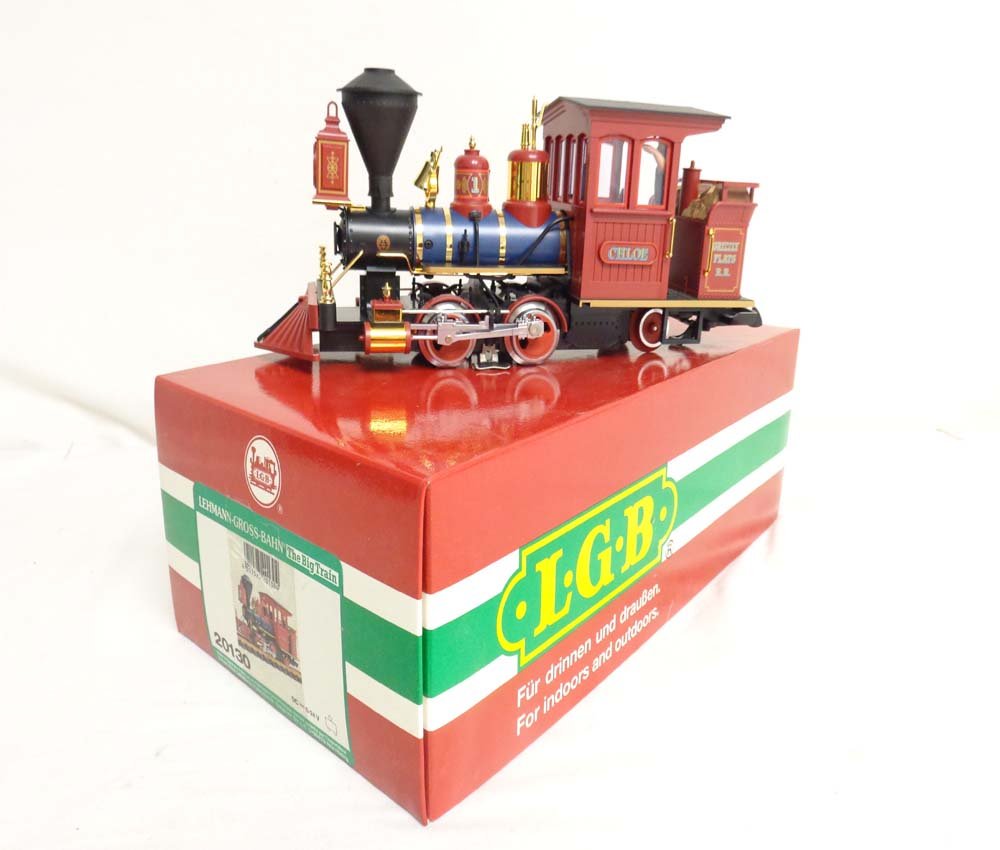 ABT: LGB G Scale: #20130 Grizzly Flats R.R. Engine/OB: Paul V. Ambrose and Drew J. Bauer present: This is the #20130 Grizzly Flats R.R. Engine that LGB made for G Scale a few years ago. Our Opinion is that it is generally in Like New Condition. Original B