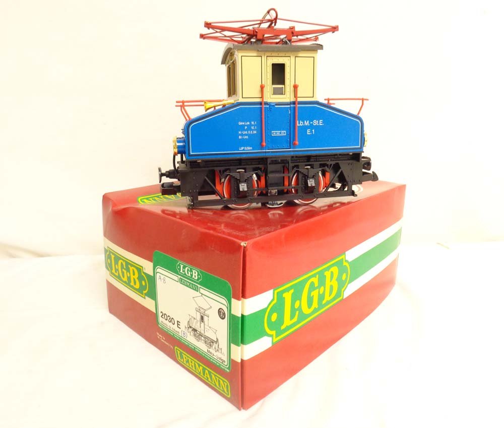 ABT: LGB G Scale: #2030E Electric Engine/OB: Paul V. Ambrose and Drew J. Bauer present: This is the #2030E Electric Engine that LGB made for G Scale a few years ago. Our Opinion is that it is generally in Like New Condition. Original Box. All Or