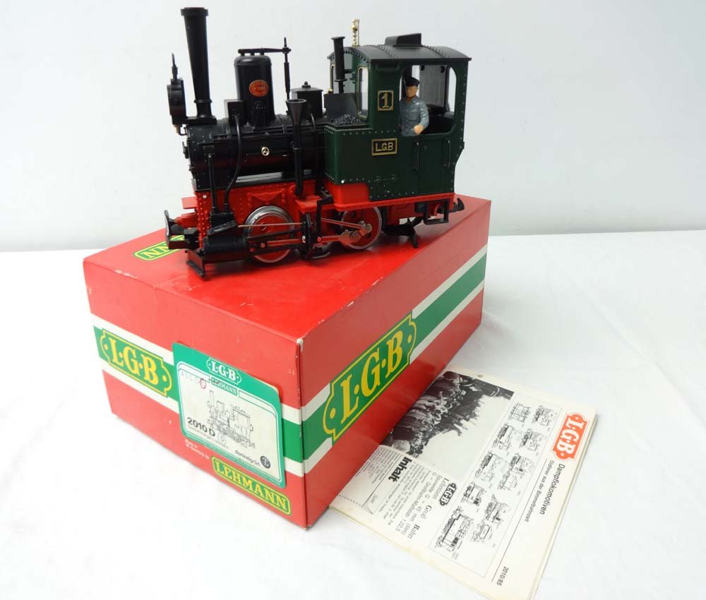 ABT: LGB G Scale: #2010D Electric Engine/OB: Paul V. Ambrose and Drew J. Bauer present: This is the #2010D Electric Engine that LGB made for G Scale a few years ago. Our Opinion is that it is generally in Like New Minus Condition. Original Box.