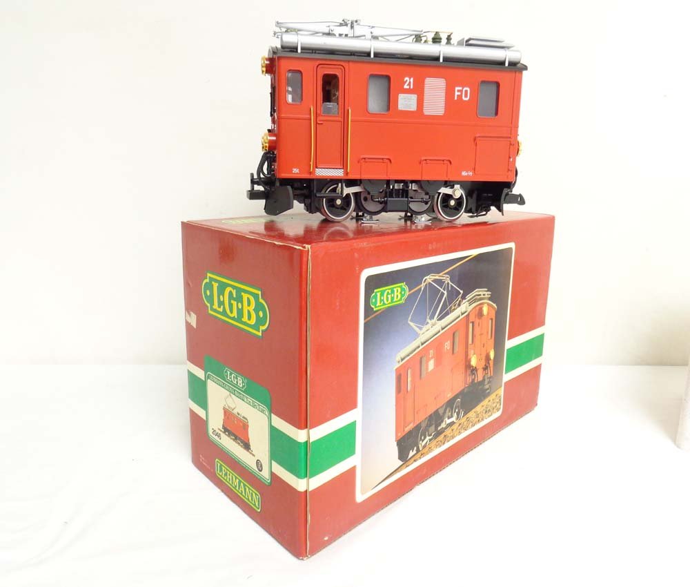 ABT: LGB G Scale: #2046 Locomotive/OB: Paul V. Ambrose and Drew J. Bauer present: This is the #2046 Locomotive that LGB made for G Scale a few years ago. Our Opinion is that it is generally in Like New Condition. Original Box. All Original