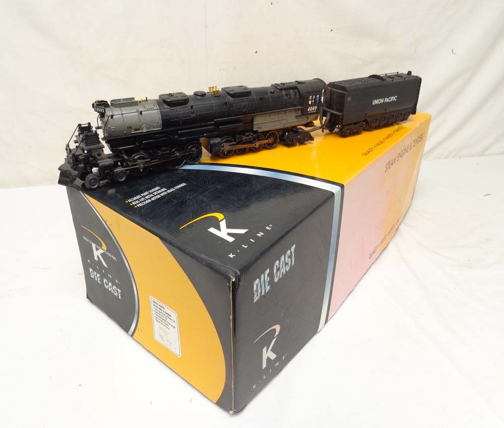 ABT: K-Line #K3790-4009W Union Pacific Big Boy &: Paul V. Ambrose and Drew J. Bauer present: These are the #K3790-4009W Union Pacific Big Boy and Tender that K-Line/Lionel made a few years ago in O Gauge. Features Signal Sounds, Smoke and Headlight. 