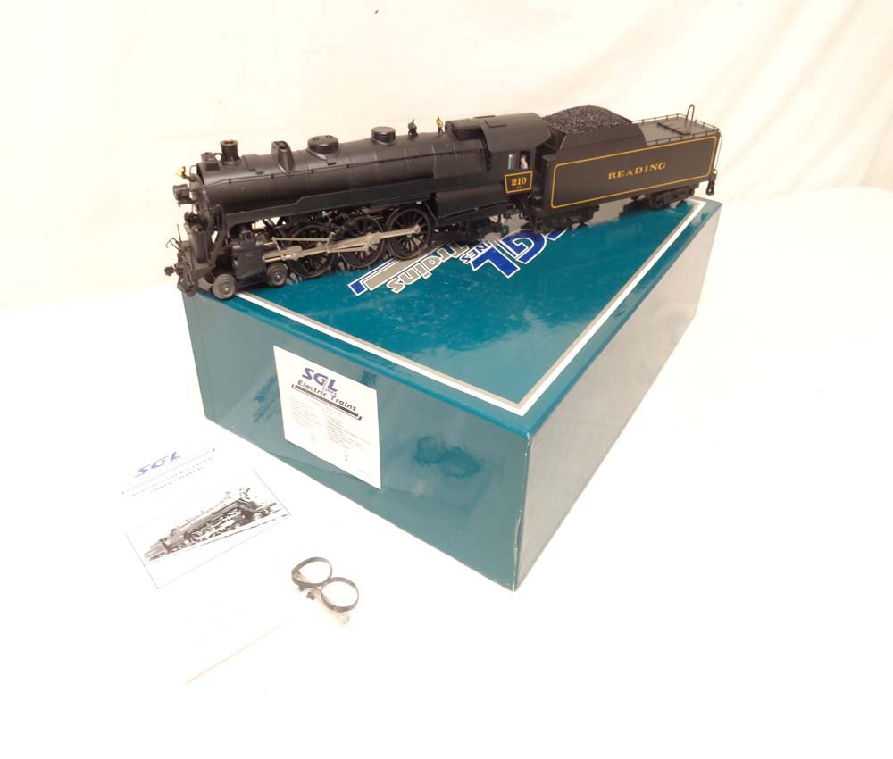 ABT: SGL Lines Brass #210 Reading G-3 Heavy Pacific: Paul V. Ambrose and Drew J. Bauer present: These are the Brass #210 Reading G-3 Heavy Pacific Engine and Tender that SGl Lines made a few years ago. Our Opinion is that they are generally in Like New