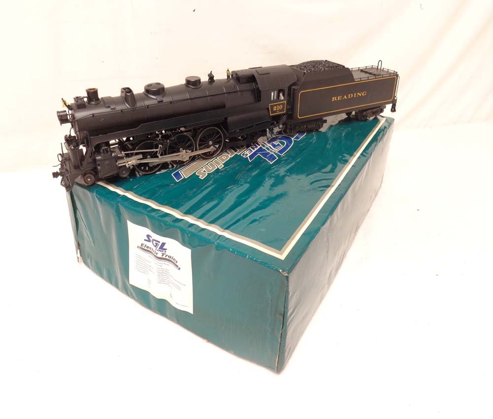 ABT: SGL Lines Brass #210 Reading G-3 Heavy Pacific: Paul V. Ambrose and Drew J. Bauer present: These are the Brass #210 Reading G-3 Heavy Pacific Engine and Tender that SGl Lines made a few years ago. Our Opinion is that they are generally in Like New