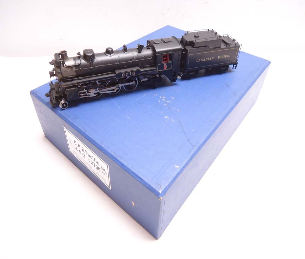 ABT: Brass HO: Samhongsa CP #2700 4-6-2 Steam E&T/OB: Paul V. Ambrose and Drew J. Bauer present: These are the painted Brass HO Canadian Pacific #2700 4-6-2 Steam Engine and Tender that Samhongsa/VH Models made some time in the past. Includes OB as shown