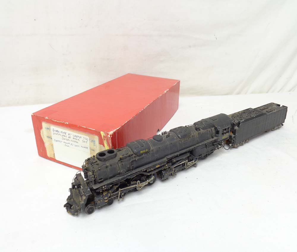 ABT: Die Cast HO: Bowser PRR 4-6-6-4 Steam E&T: Paul V. Ambrose and Drew J. Bauer present: These are the painted Die-Cast with Brass trim HO Pennsylvania 4-6-6-4 Steam Engine and Tender that Bowser made some time in the past. Includes Box as shown.