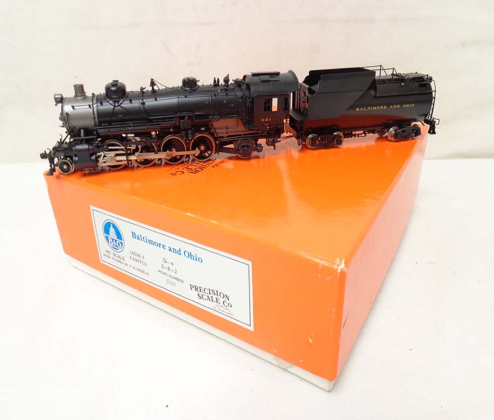 ABT: Brass HO: Iron Horse Models #16536-1 Baltimore and: Paul V. Ambrose and Drew J. Bauer present: These are the #16536-1 Baltimore and Ohio Q-4 2-8-2 Steam Engine and Tender that Iron Horse Models/Precision Scale/Korea made some time in the past. Includes