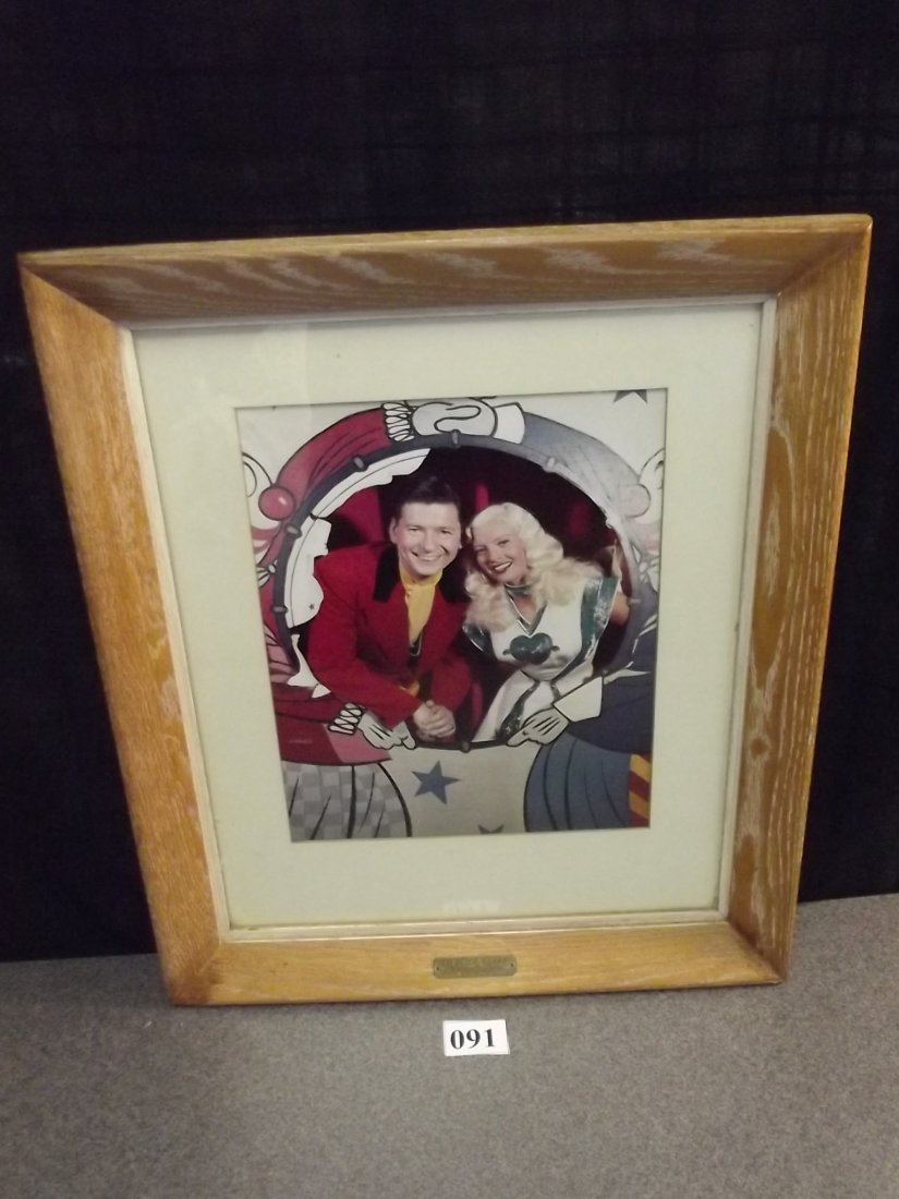 HARTLINE ESTATE: FRAMED PICTURE OF 1953 TV GUIDE COVER: APPROX. 11X14 IMAGE. THE SUPER CIRCUS STAR ON THE COVER OF THE AUG 21, 1953 TV GUIDE.