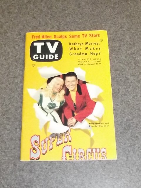 HARTLINE ESTATE: TV GUIDE VOL. 1 #21 AUG 21, 53.: 50 + PAGES TOTAL. ALL HERE.