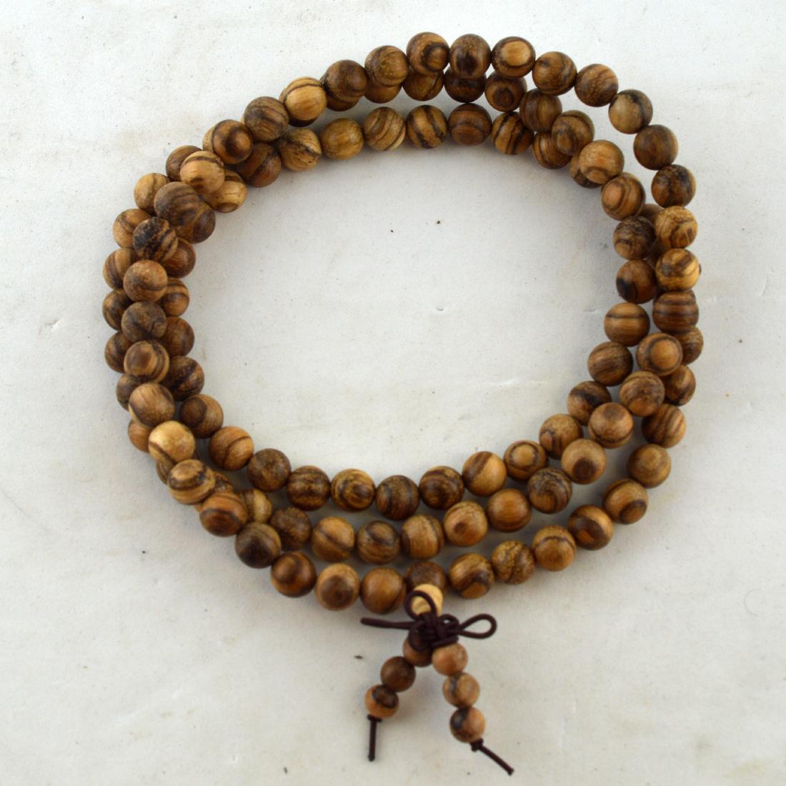 Chenxiang Wood Prayer Bead Necklace (1 of 2)