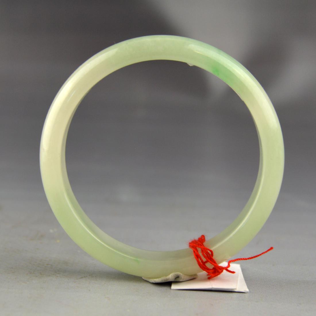 Certified Natural Burma Jadeite Bangle Bracelet (1 of 3)