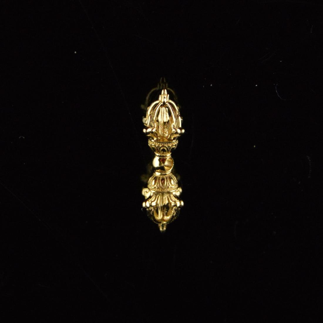 18K Gold Cross Pestle Pendant: 18K Gold Cross Pestle Pendant. 22mm x 6mm x 6mm 2g. Hand made by Chinese Jewelry Master Wang Pong