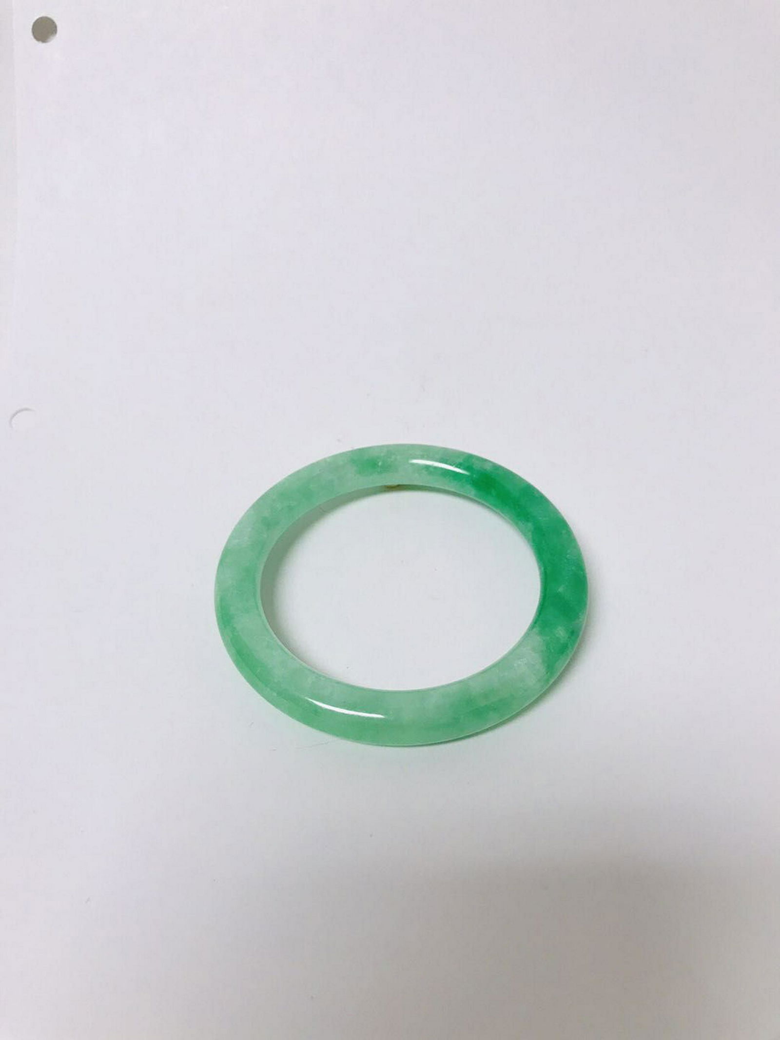 Icy Jadeite Bangle (1 of 2)