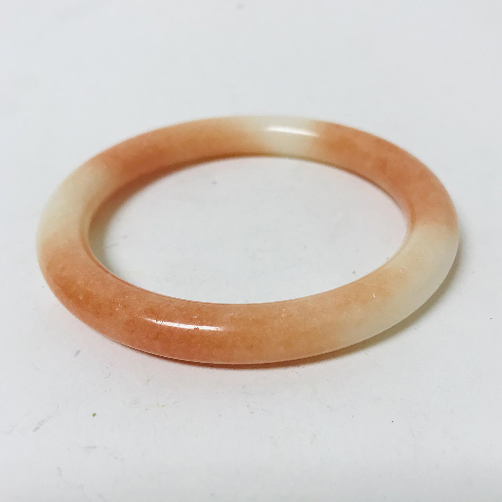 Old Pink Jade Bangle (1 of 2)
