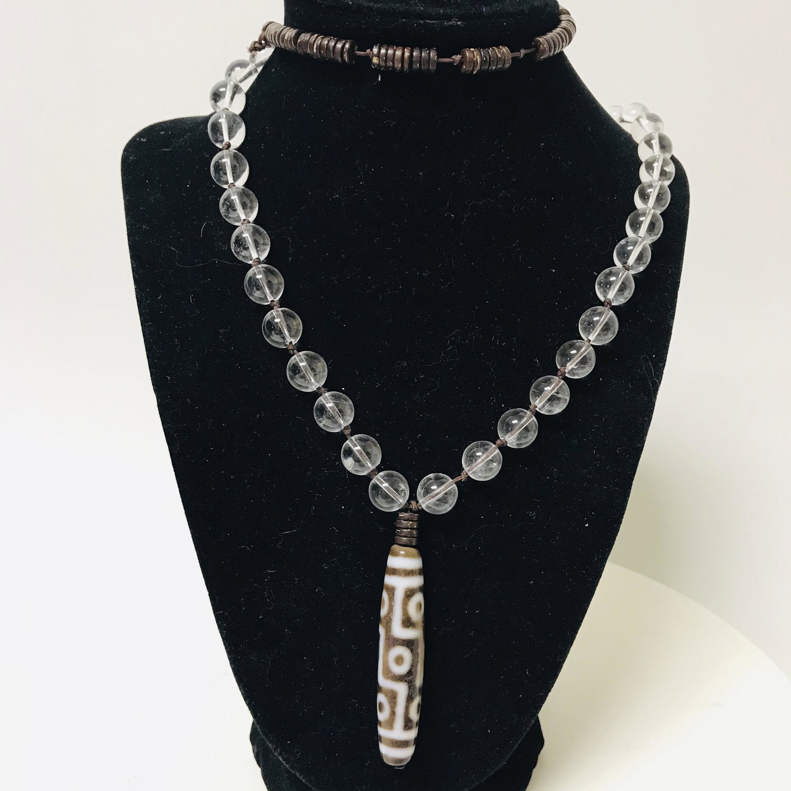 Nine-Eyed Dzi Bead Necklace (1 of 3)