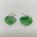 1 pair of 14k phase jade earrings.