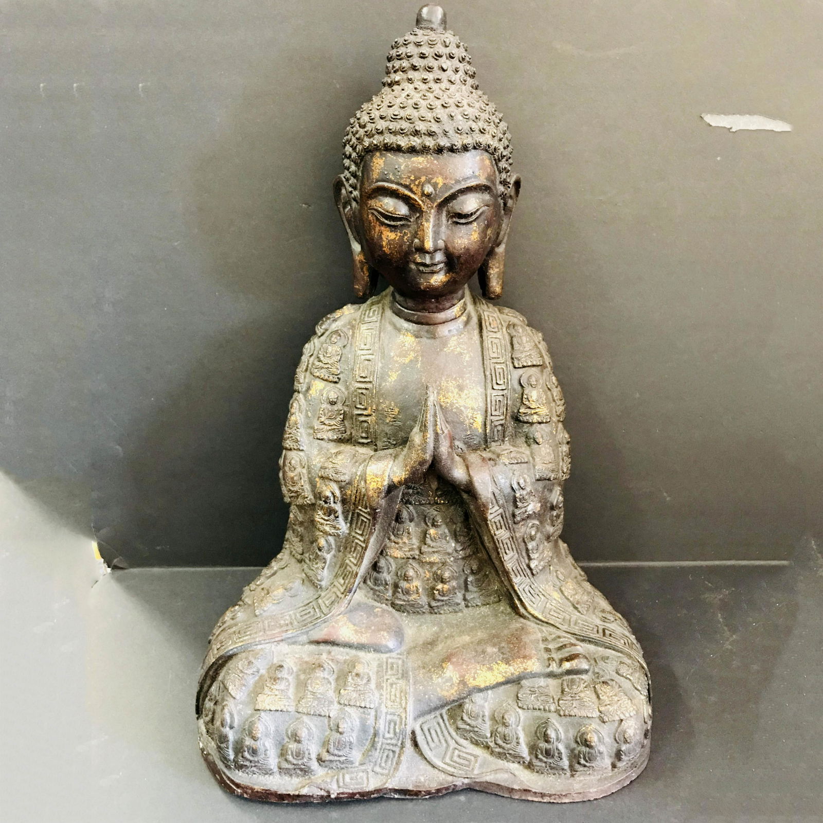 The old copper and gilt Buddha. (1 of 5)