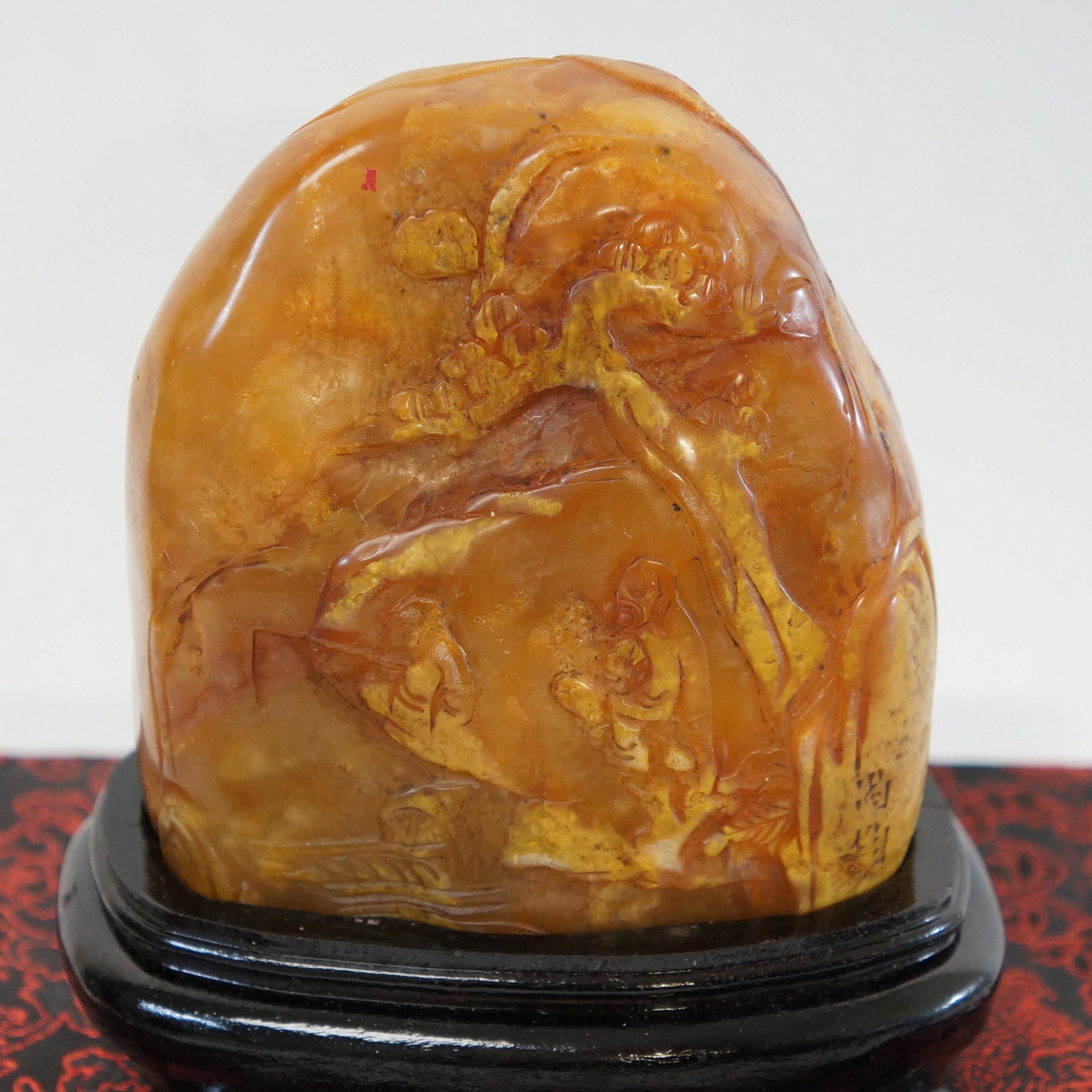 Qing Shoushan (Soapstone) Stone Seal: Qing Shoushan (Soapstone) Stone Seal12*10*6cm?1025g