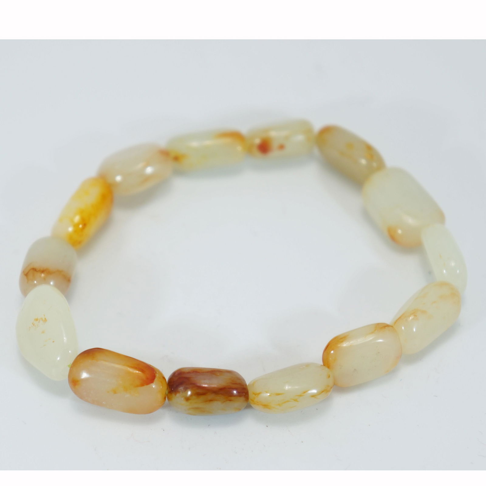 Old Hetian Jade Bangle Bracelet (1 of 2)