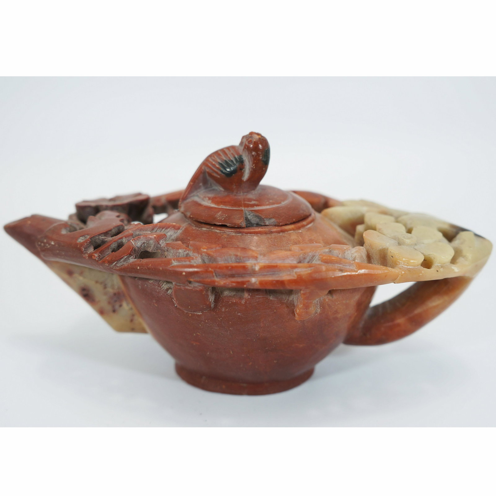 Shoushan (Soapstone) Teapot and Agate set: Shoushan (Soapstone) Teapot and Agate set15*9*6cm, 510g