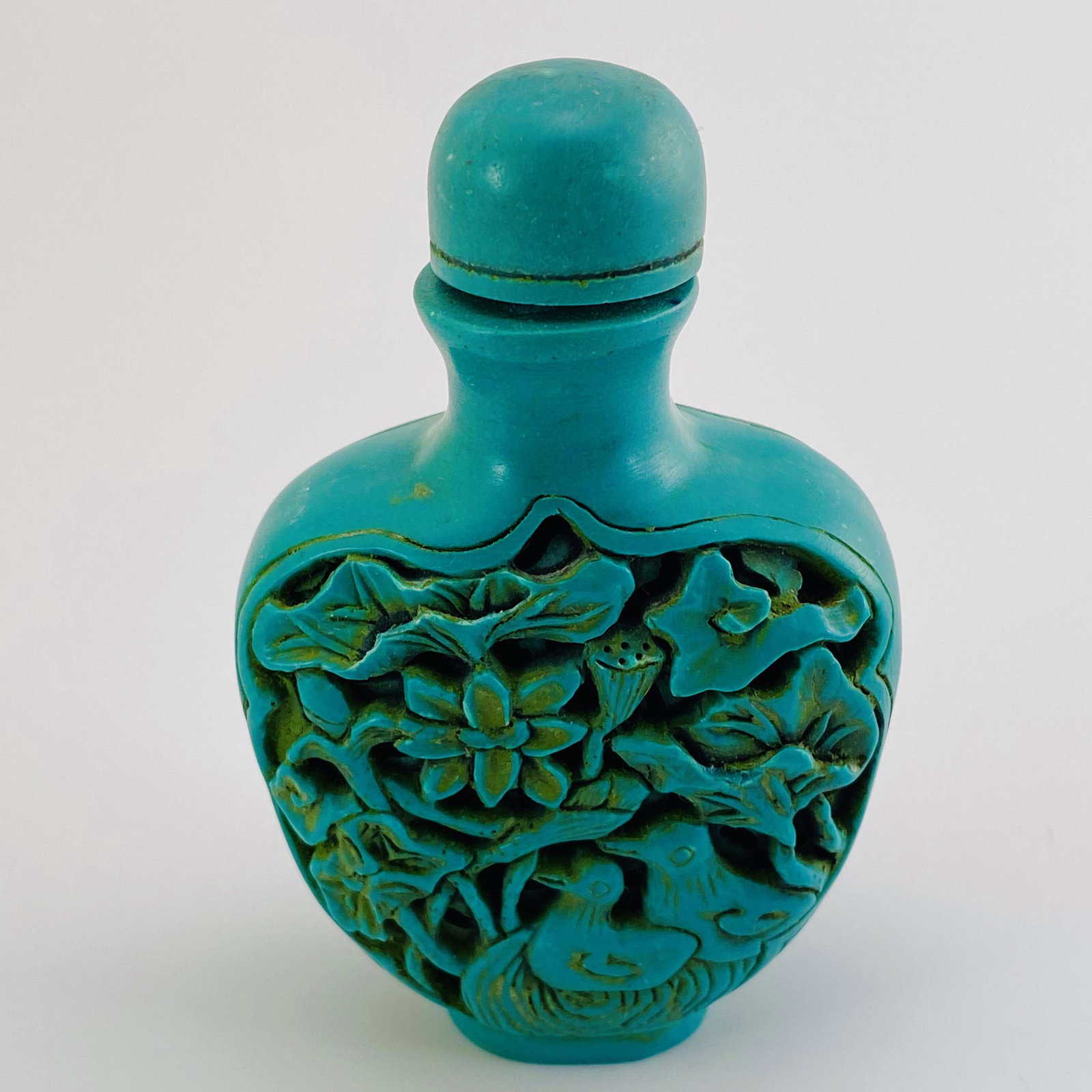 Old Turquoise Snuff Bottle: Old Turquoise Snuff Bottle80*50*27mm