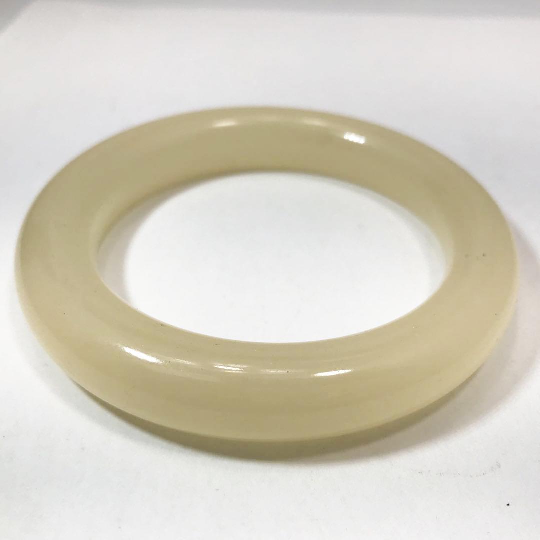 White Jade Bangle Bracelet (1 of 3)