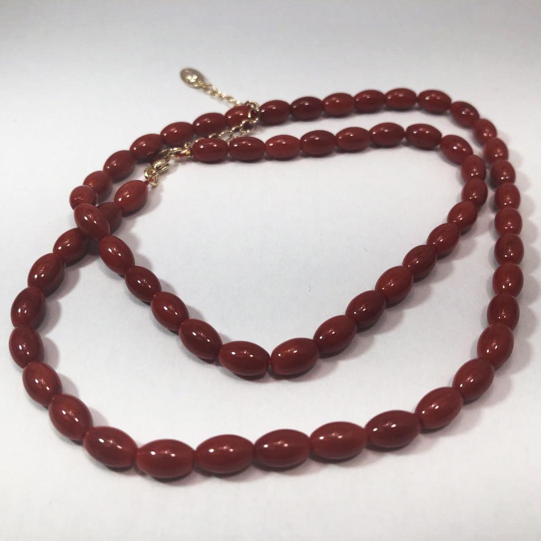 Certified Natural Coral Bead Necklace (1 of 3)